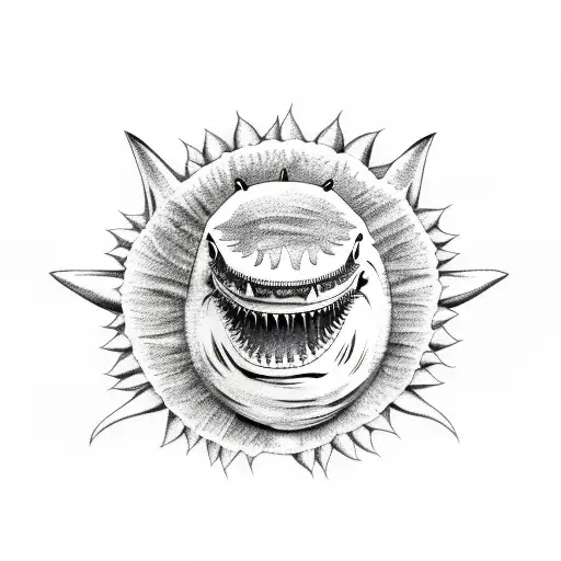 Sunflowers With Shark