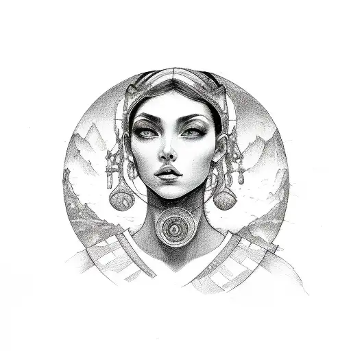 Earth Water Fire Air And Goddess Athena