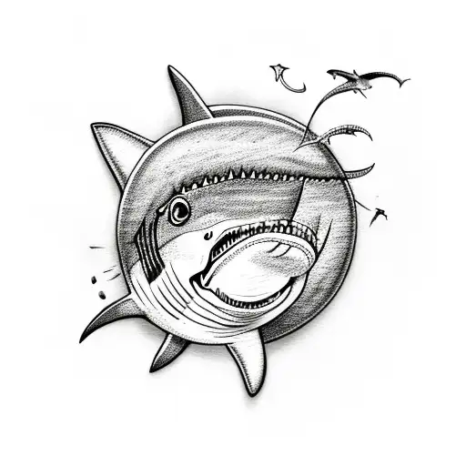 Sunflowers With Shark