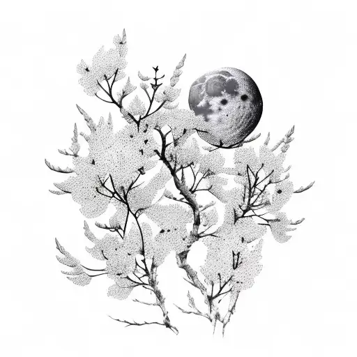 Azalea Flower Moon Sea