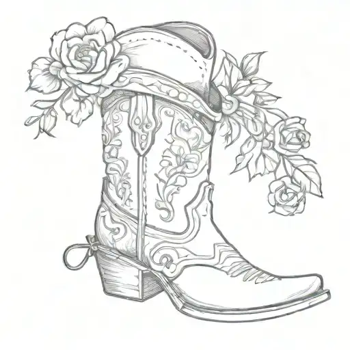 Flower Cowboy Boot