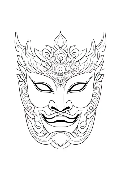 Traditional Asian Mask