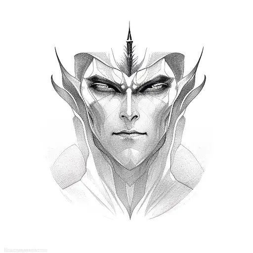 Circle Portrait With Sauron