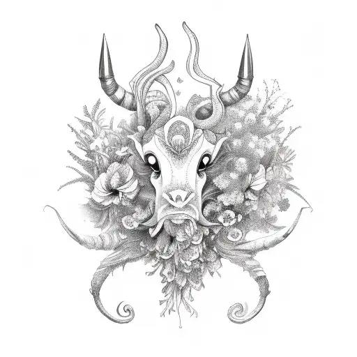 Feminine Floral Capricorn