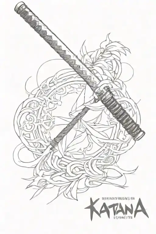 Katana With Chakaruto Inscription