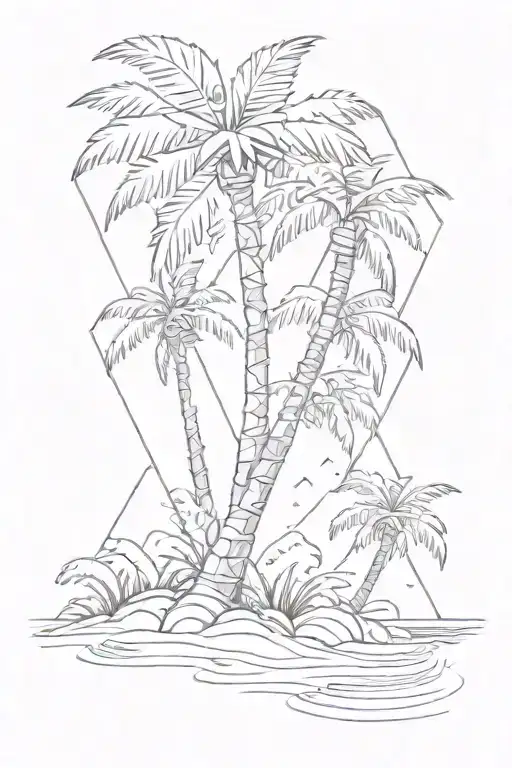 Palm Tree Beach Diamond