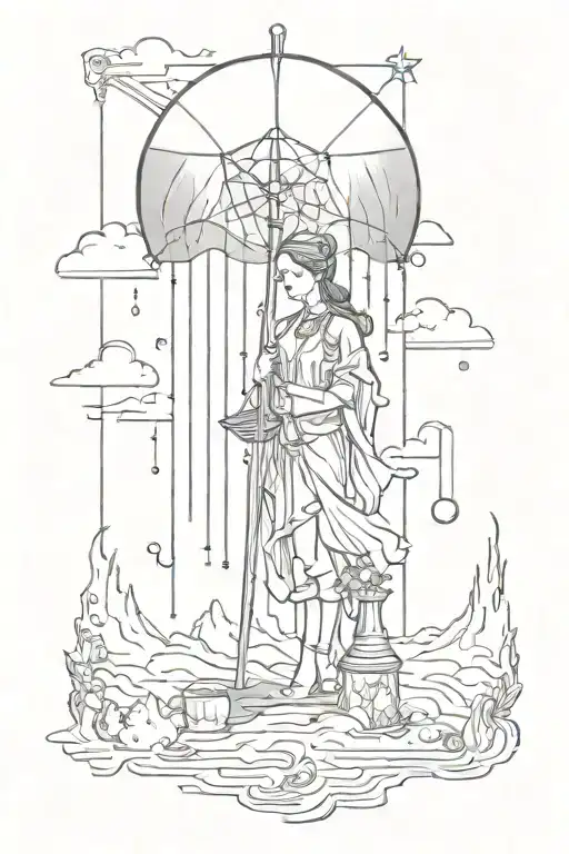 The Rain Tarot Card