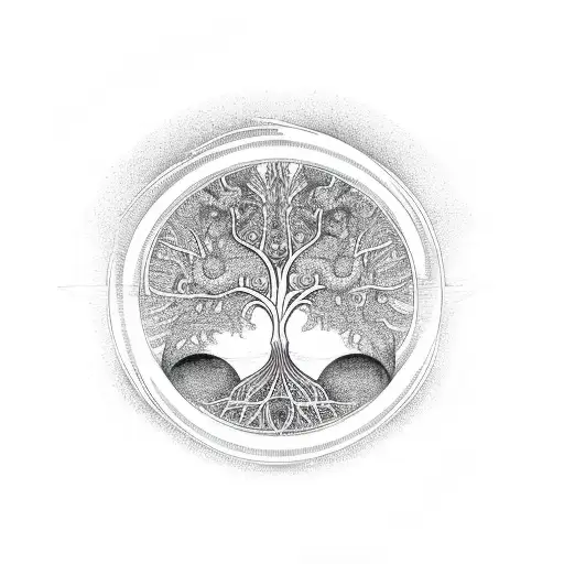 Tree Of Life With Infinity Sign