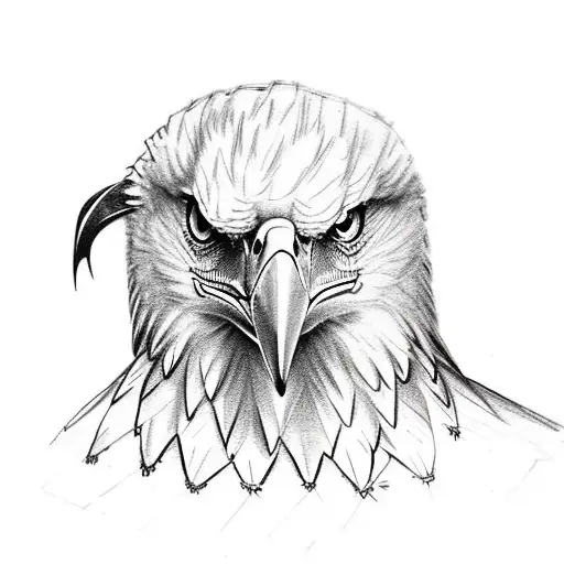 Eagle With Spread Wings Has Broken Ankle Chain