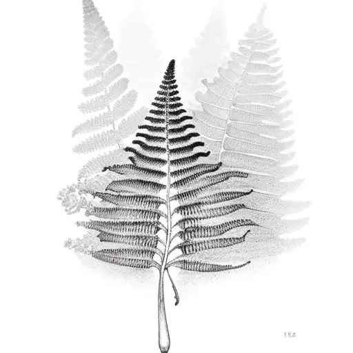 Fern Tree And Oak Tree Creating Word Campbell