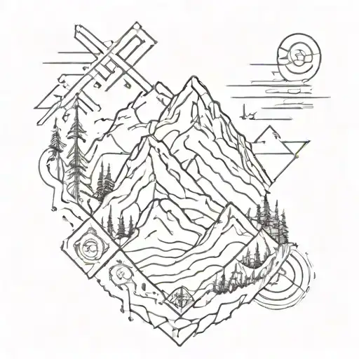 An Esoteric Geometric Pattern Inspired By Mountain Running Trails