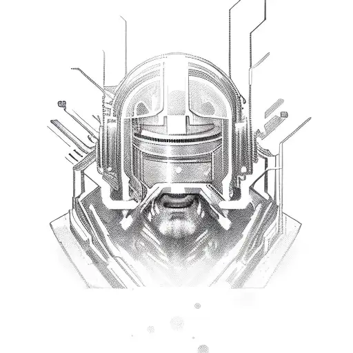 Excelsior Word In Cyberpunk Style