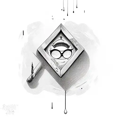 The Word Tada With A Shower Next To It