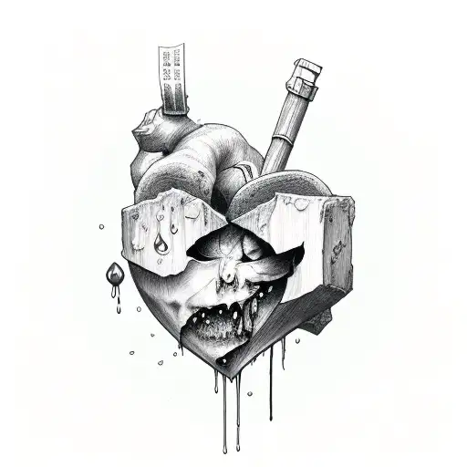 Broken Heart With Blood Like Tears