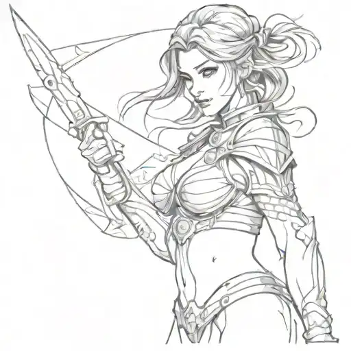 Beautiful Woman Warrior