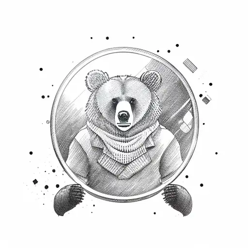 Bear Holding A Frying Pan