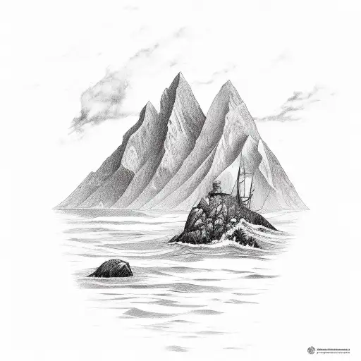 Sea And Mountain With San Francisco And Ireland