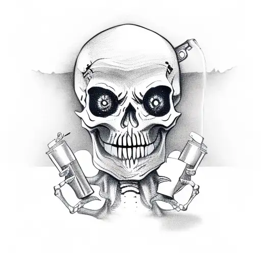 Skeleton Holding A Can That Says Dead Inside But Caffeinated