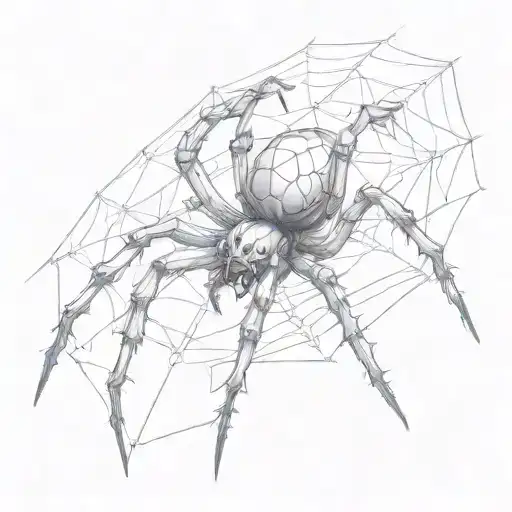 Gothic Spider Crawling Up