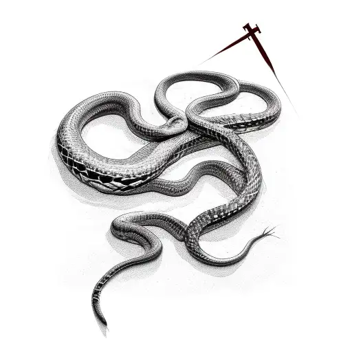 Snake On Cross