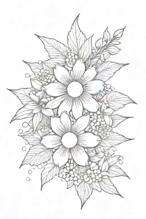 Philippines Sun Flag With Jasminum Sambac And Water