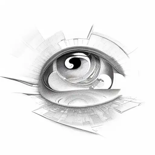 An Open Book Is Kept Inside An Eye