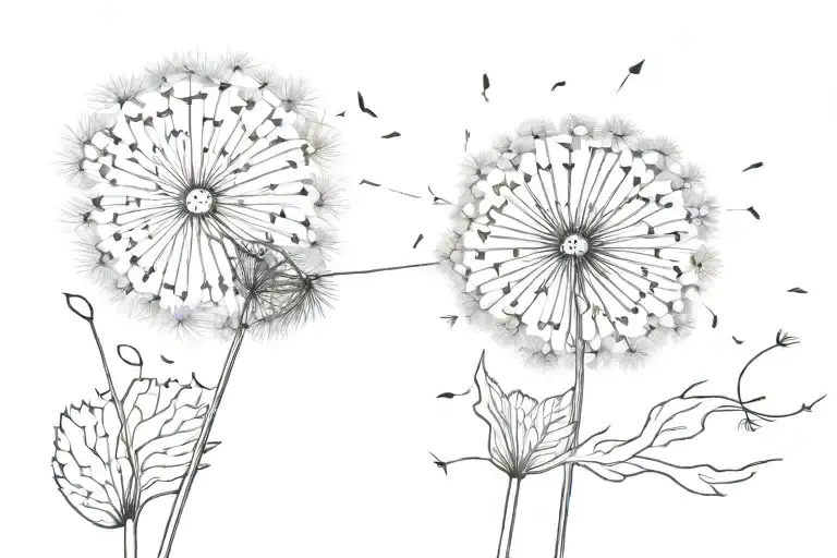 Blowing Dandelion Flower With Saying