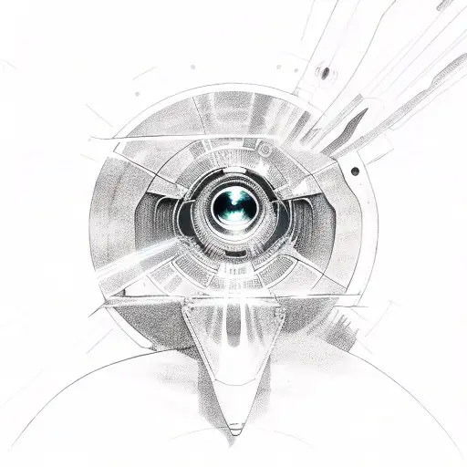 Alien Spaceship Shooting Laser Beams