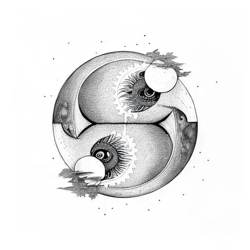 Ying Yang Sun And Moon