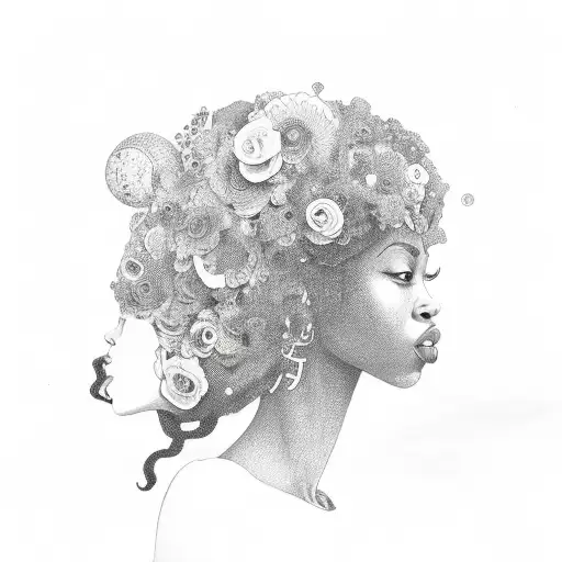 Black Woman With Letter B G M