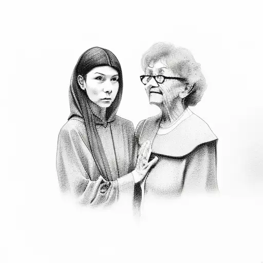 Sister And Grandma Meaningful