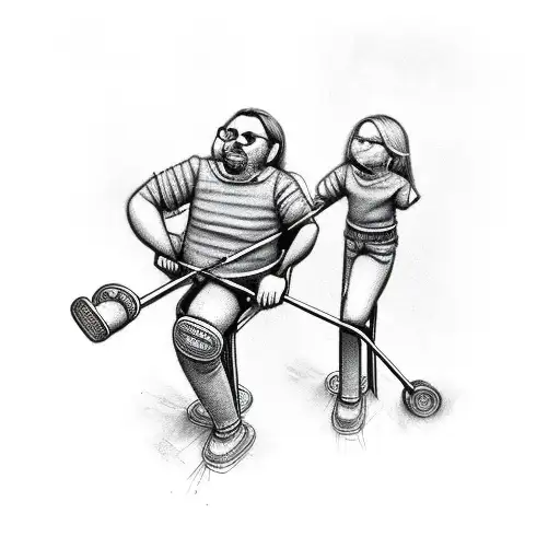 A Pair Of Crutches In Remembrance Of My Physically Challenged Dad