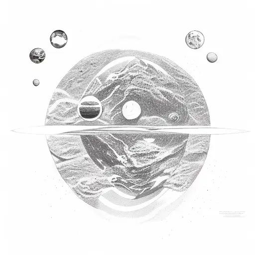 A Surreal Scene Of A Deep Space Exploration Journey With A Spiritual Twist