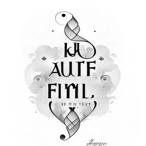 Incorporate The Names Of Family Members In A Stylized Script Font Tattoo Design