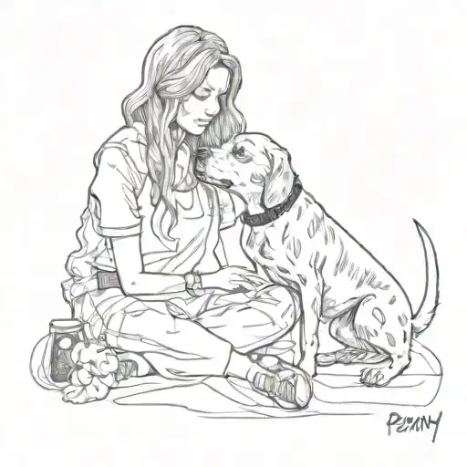 Penny With A Dog Print Inside