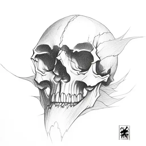 Skull With Itachi's Sharingan