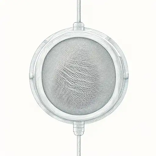 Classic Microphone With Acoustic Guitar