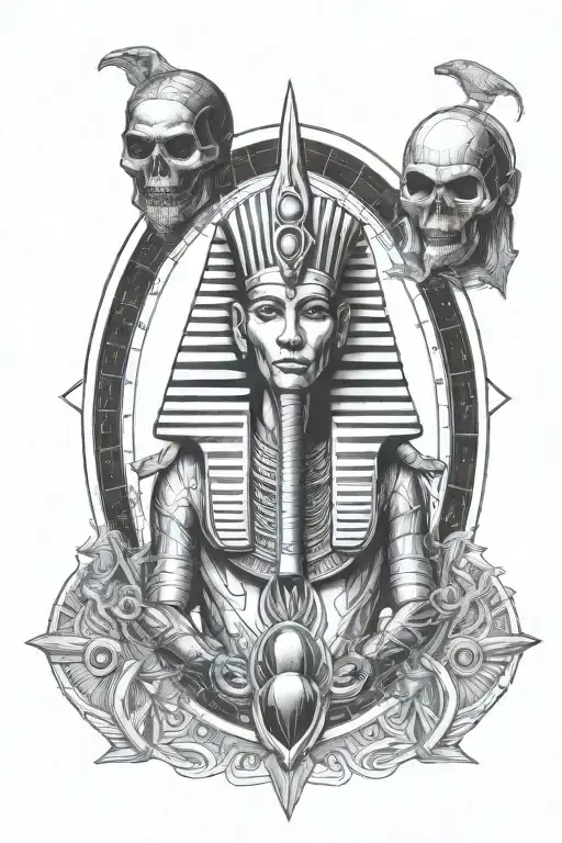 Egyptian God Ra And Intersteller Space Themed