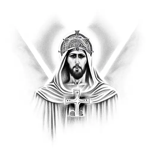 Christ Cross St George Mother Mary And Christian Gothic Vibes