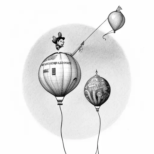 String Forming Word Charlotte Under A Disney Balloon