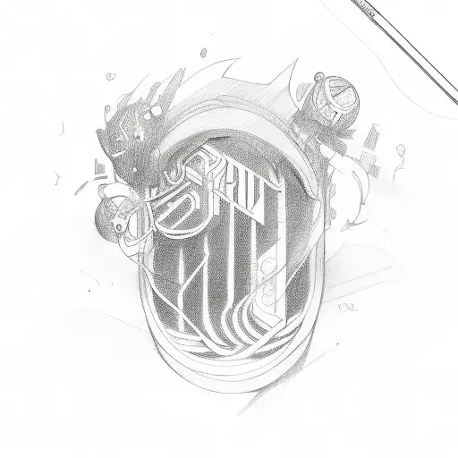 A Sketch-inspired Design Featuring The Lyrics Of A Stray Kids Song