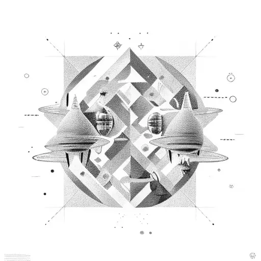 Wonders Of Outer Space Combined With A Sharp Pattern