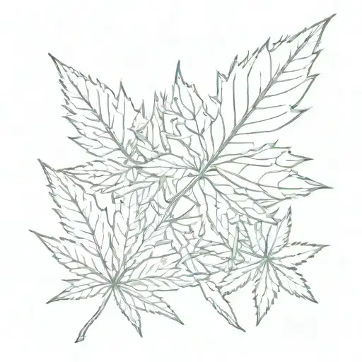 Weed Leaf With Blunt