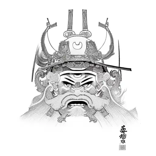 Samurai With Jingasa