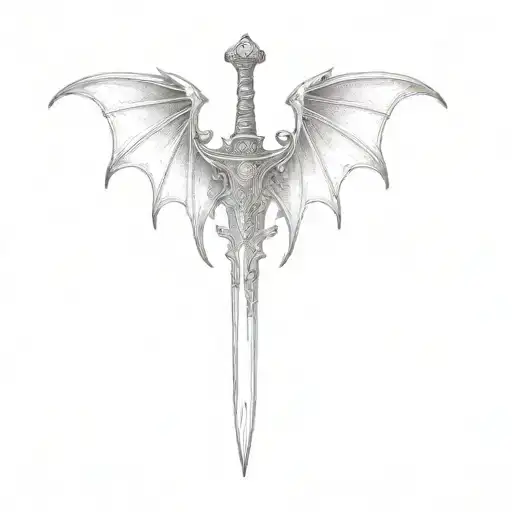 A Sword With Bat Wings