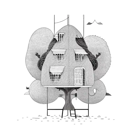 Hedgehog In A Tree House