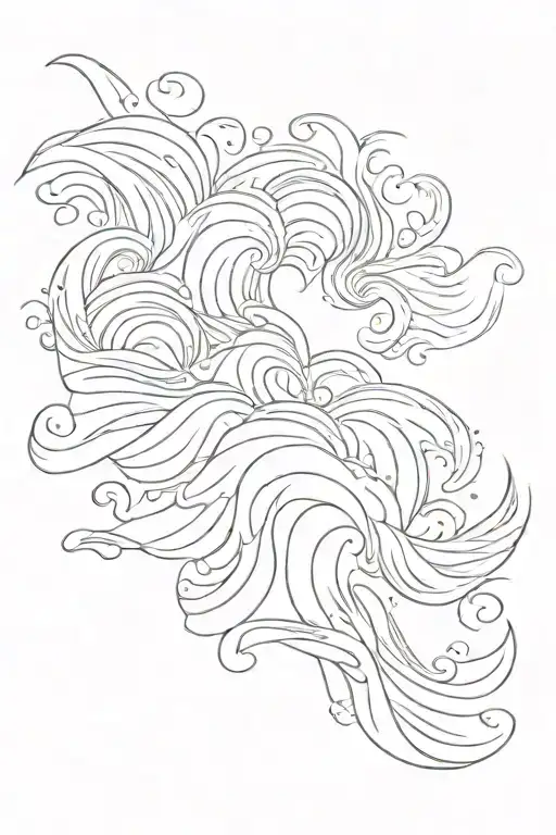 Black And Grey Waves Background For Arm