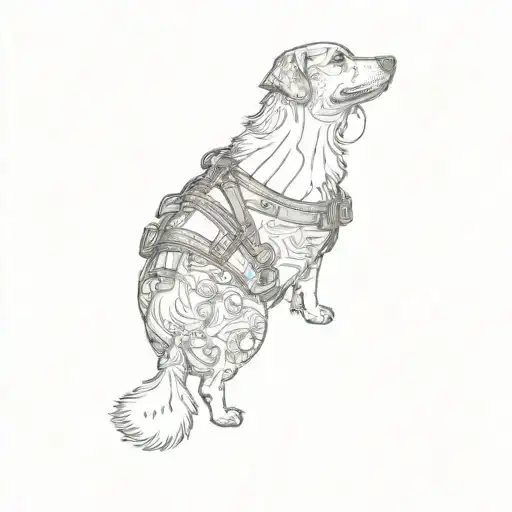 A Dog Wearing A Life Jacket