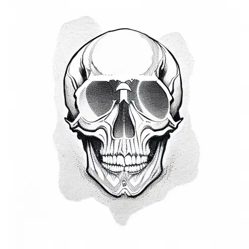 Skull Wearing Night Vision Goggles