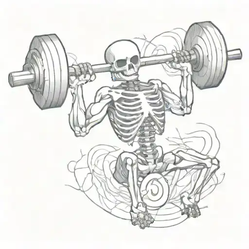 Weight Lifting Skeleton